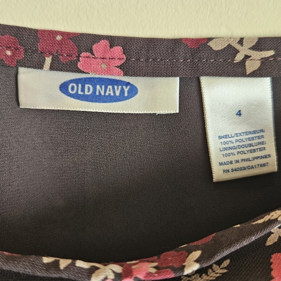 Vintage Old Navy Brown Floral Skirt - Picture 2 of 6